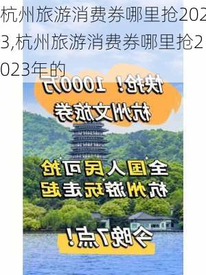 杭州旅游消费券哪里抢2023,杭州旅游消费券哪里抢2023年的