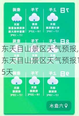 东天目山景区天气预报,东天目山景区天气预报15天