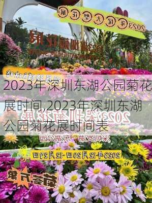 2023年深圳东湖公园菊花展时间,2023年深圳东湖公园菊花展时间表