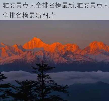 雅安景点大全排名榜最新,雅安景点大全排名榜最新图片