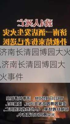 济南长清园博园大火,济南长清园博园大火事件